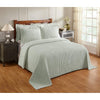 Oversized Sage Green Chenille Bedspread Queen 102x110 Vintage Western Extra Long Sage - Queen