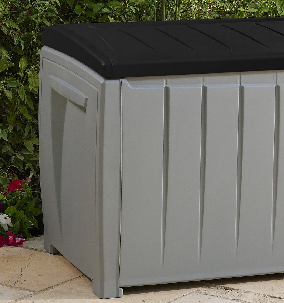 Keter Novel Plastic Deck Storage Container Box Outdoor Patio Garden Furniture 90 - Diamond Home USA