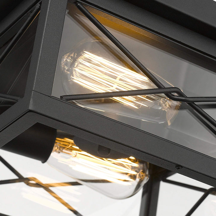 Light Flush Mount Light Black Modern Contemporary Iron Energy Efficient - Diamond Home USA