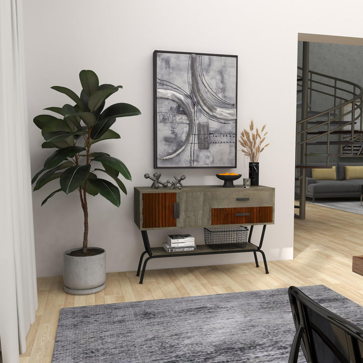 Gray Metal Sculpture (Set of 3) Grey Iron - Diamond Home USA