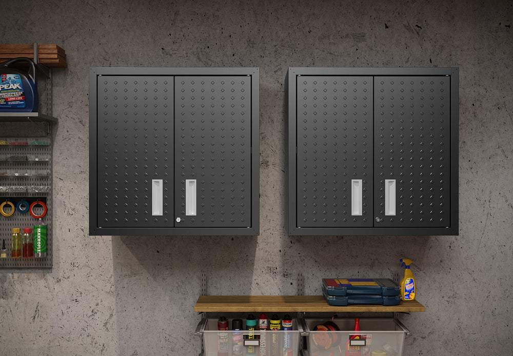 Manhattan Comfort Fortress Storage Units Charcoal Gray - Diamond Home USA