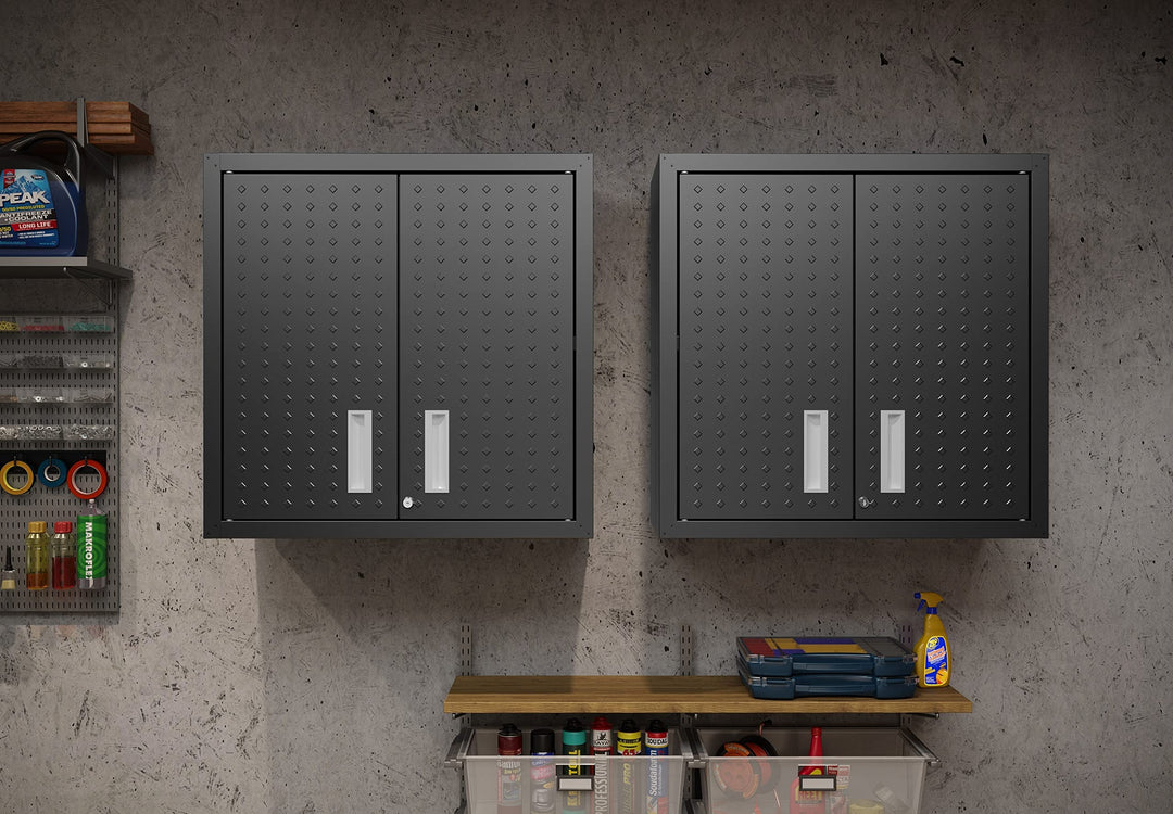 Manhattan Comfort Fortress Storage Units Charcoal Gray - Diamond Home USA