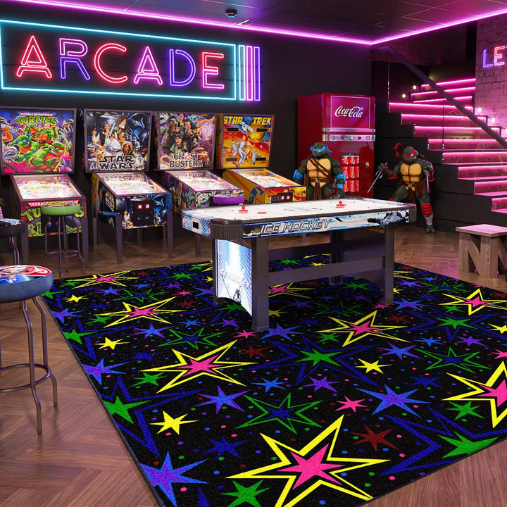 Joy Carpets Fluorescent Kapow Area Rug