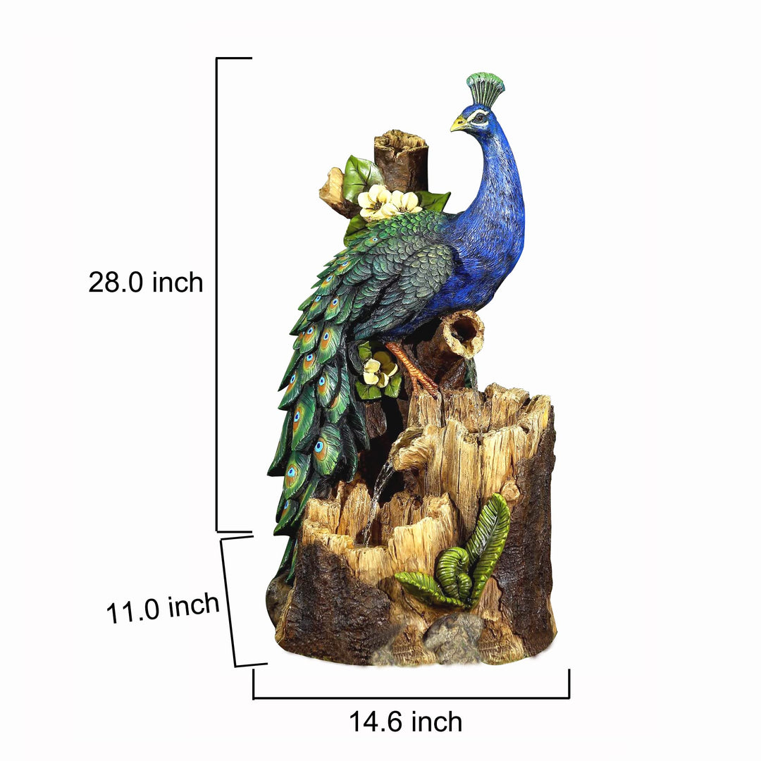 Jeco Inc. FCL170 Peacock Outdoor Fountain - Diamond Home USA