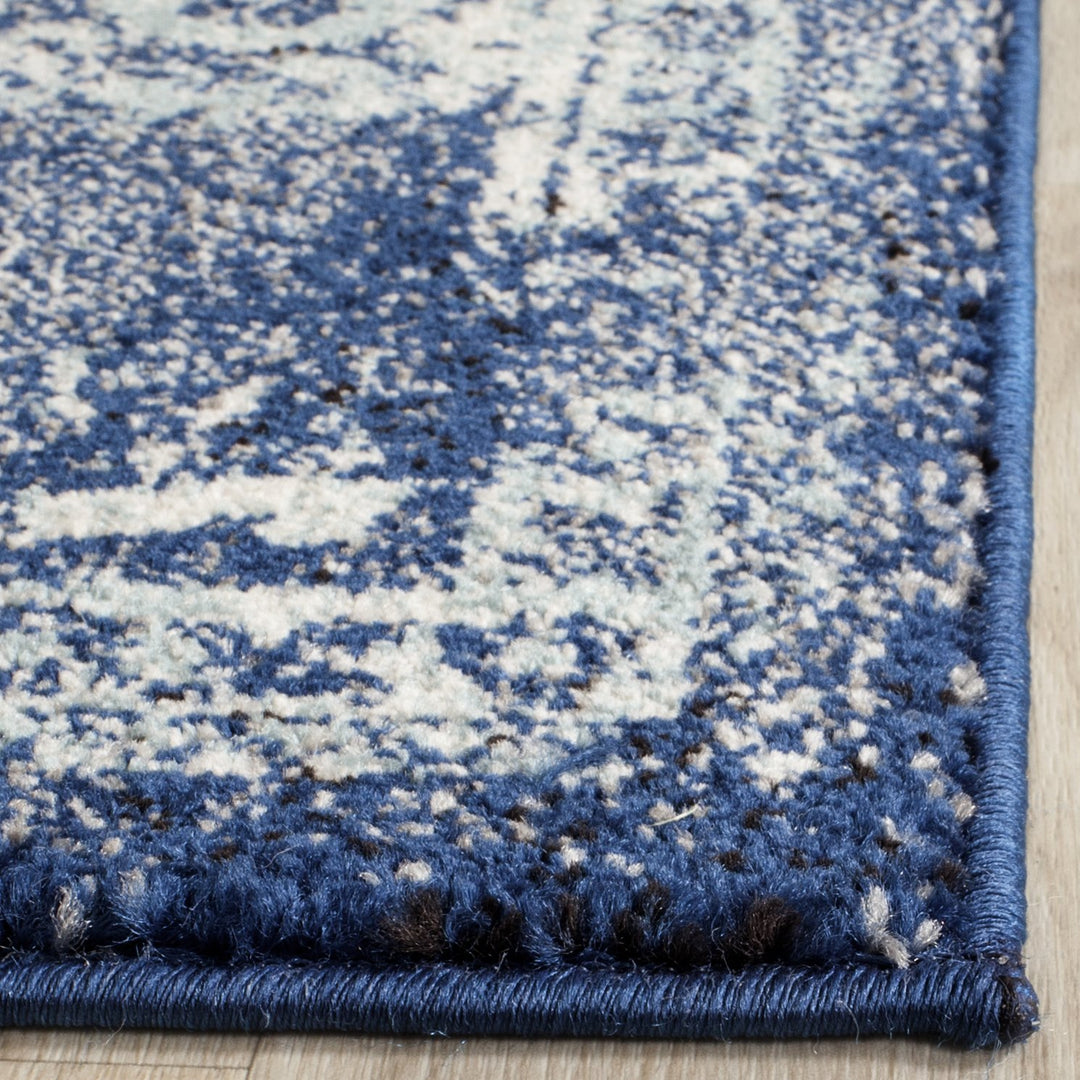 SAFAVIEH Evoke Collection 3' x 5' Navy/Ivory EVK256A Oriental Distressed - Diamond Home USA