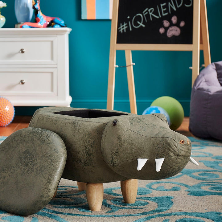 Inspire Q iQ Friends - Animal Storage Ottomans by Junior Bull Dog - Diamond Home USA