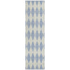 Addison s Chantille ACN578 Sky 2'3" x 7'6" Indoor Outdoor Hallway Runner Sky - 2'3" x 7'6"