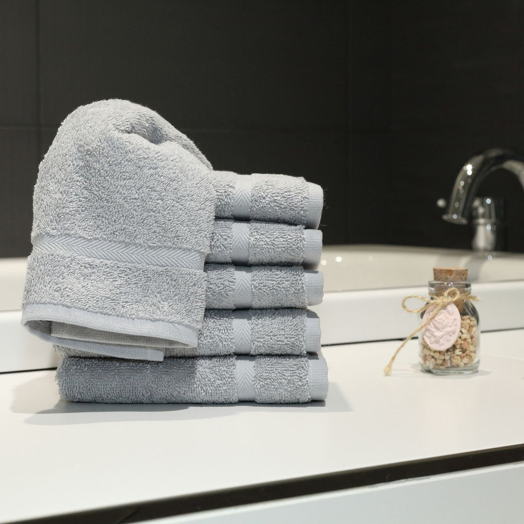 Linum Home Textiles 100% Turkish Cotton Denzi Washcloths Set of 6
