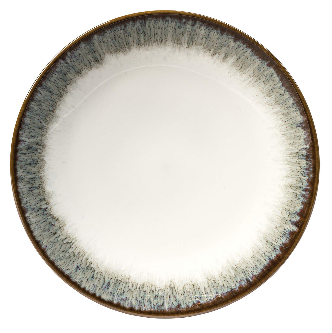 Novelle 16-Piece Casual Moss Porcelain Dinnerware Set (Service for 4) - Diamond Home USA
