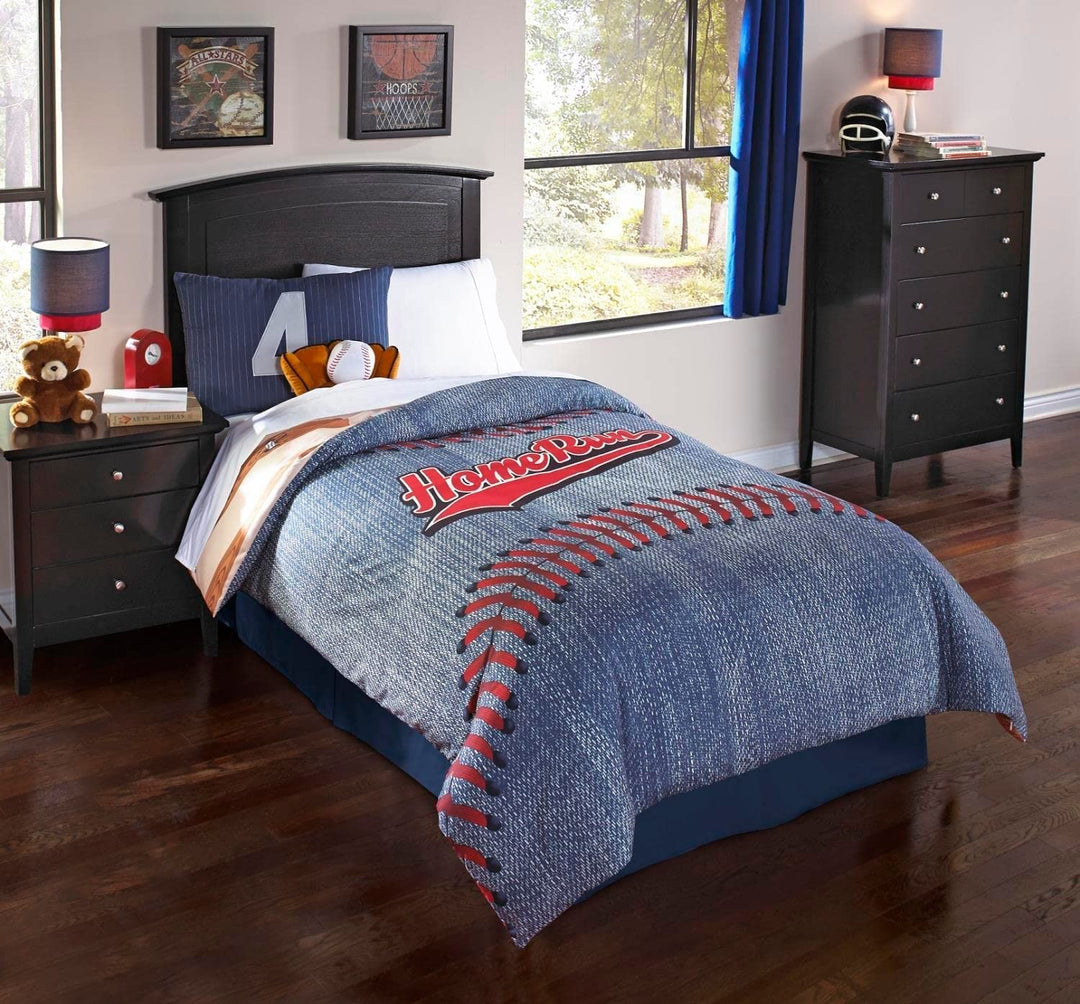 Riverbrook Home Juvenile Bedding Comforter Set Full Grand Slam - Brown/Ivory Brown/Ivory - Full