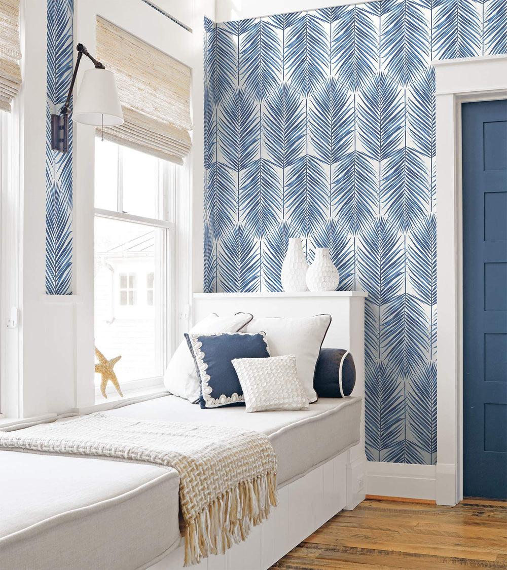NextWall Paradise Palm Coastal Peel and Stick Wallpaper - Diamond Home USA