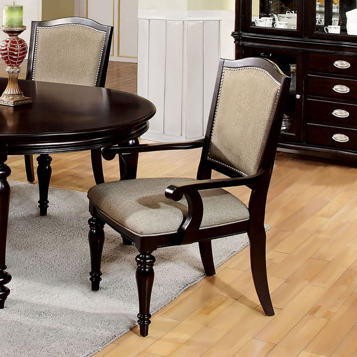 Furniture of America Harllington Leatherette Arm Chair (Set of 2) - 25" W X 25 Grey - Diamond Home USA