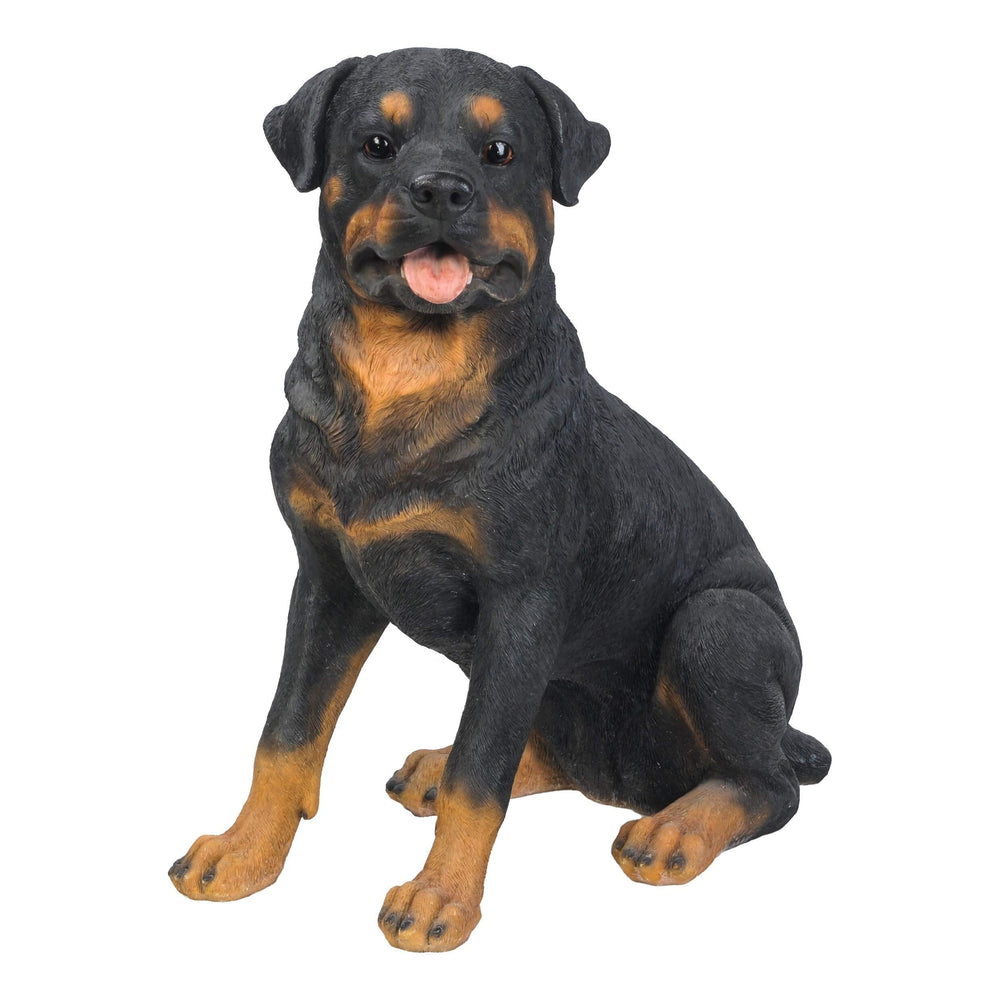 Rottweiler Sitting Polyresin - Diamond Home USA