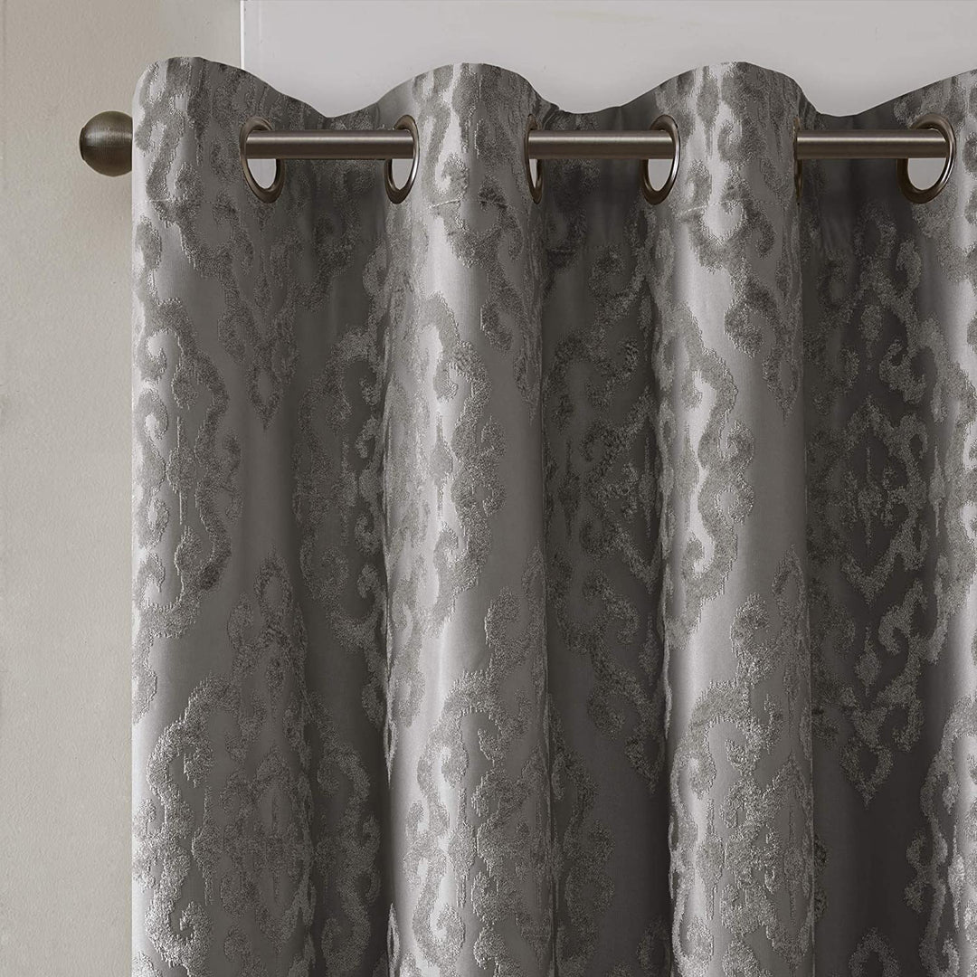 Sun Smart Mirage 100% Total Blackout Single Window Curtain Knitted Jacquard