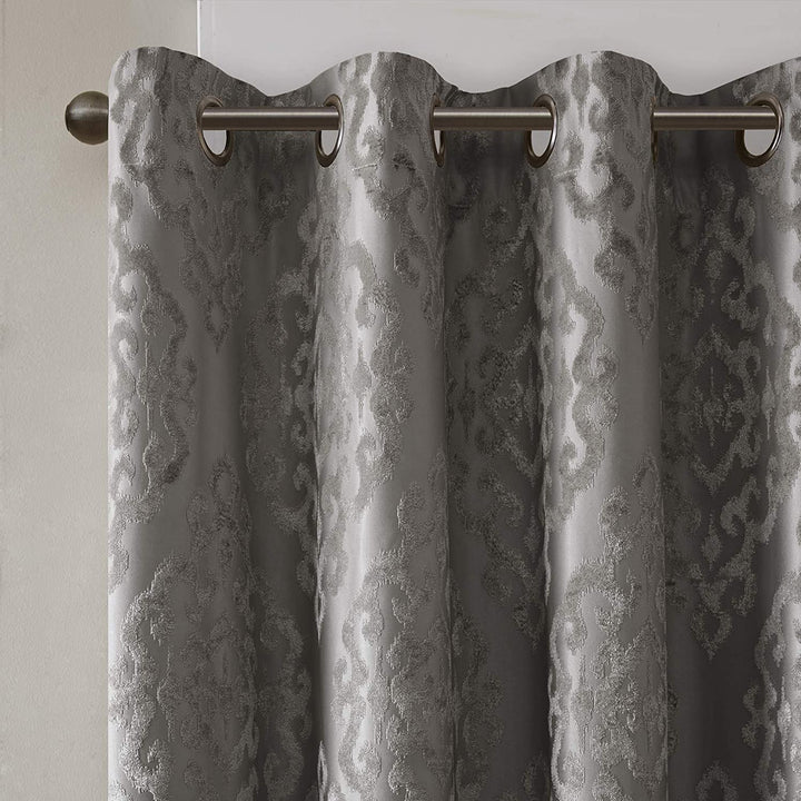 Sun Smart Mirage 100% Total Blackout Single Window Curtain Knitted Jacquard