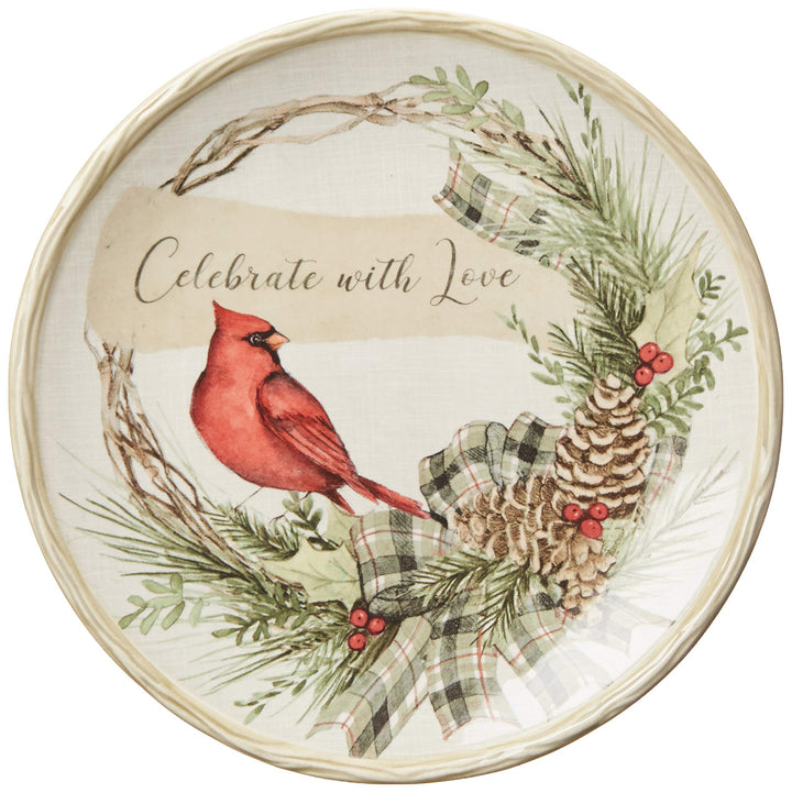 Certified International 890RM Holly and Ivy 16pc Dinnerware Set Service for - Diamond Home USA