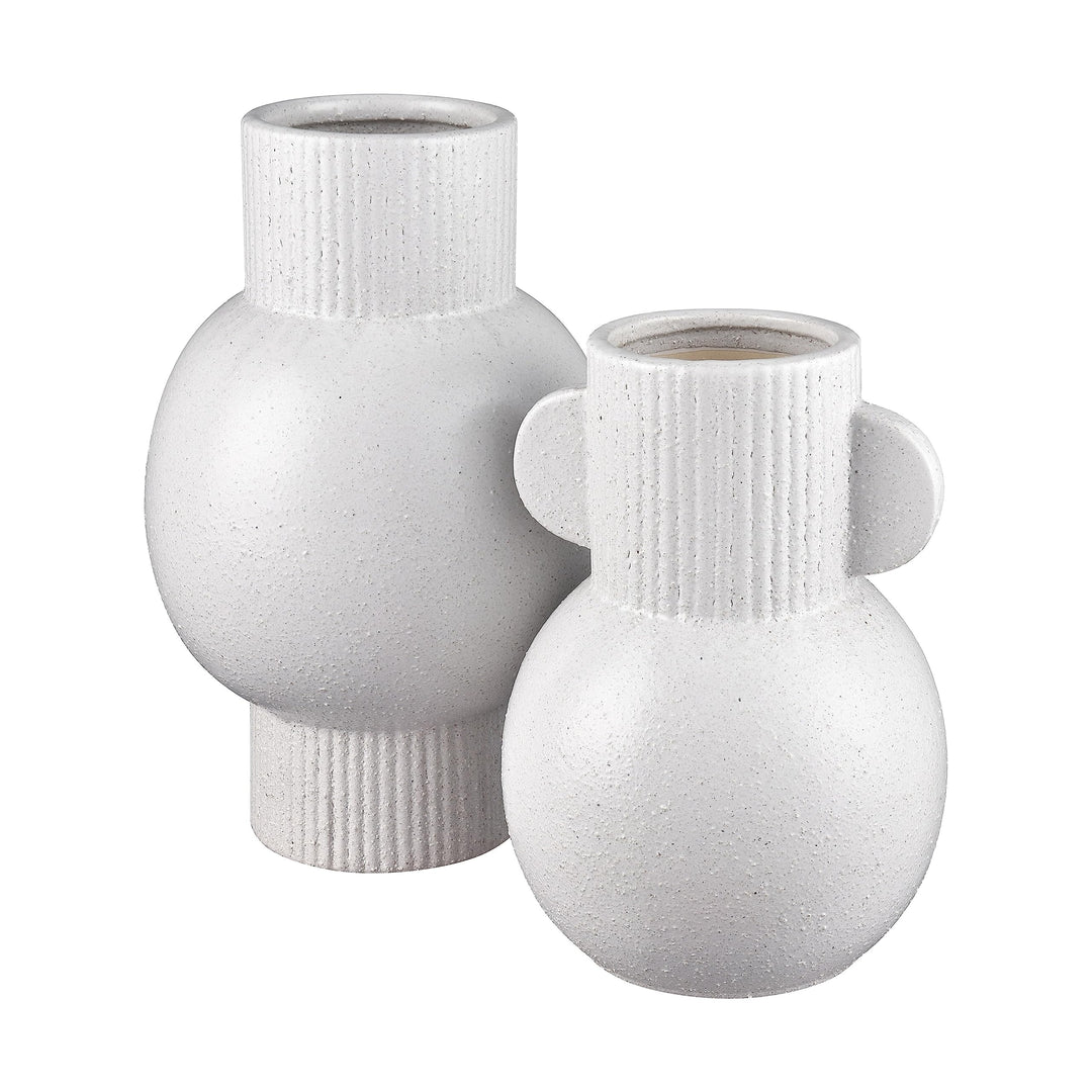 Vase Large Beige Modern Contemporary Ceramic - Diamond Home USA