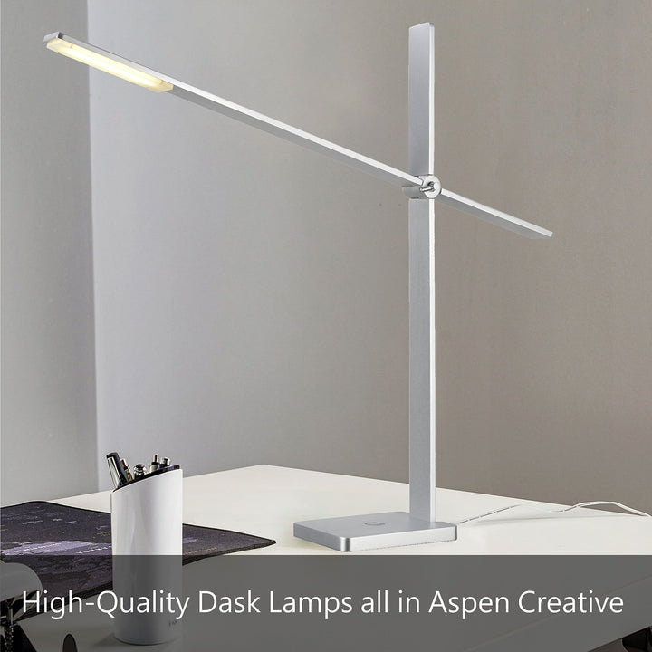 Aspen Creative 40141A 19 1/2" High Modern Glass Table Lamp Pale Blue Glass - Diamond Home USA
