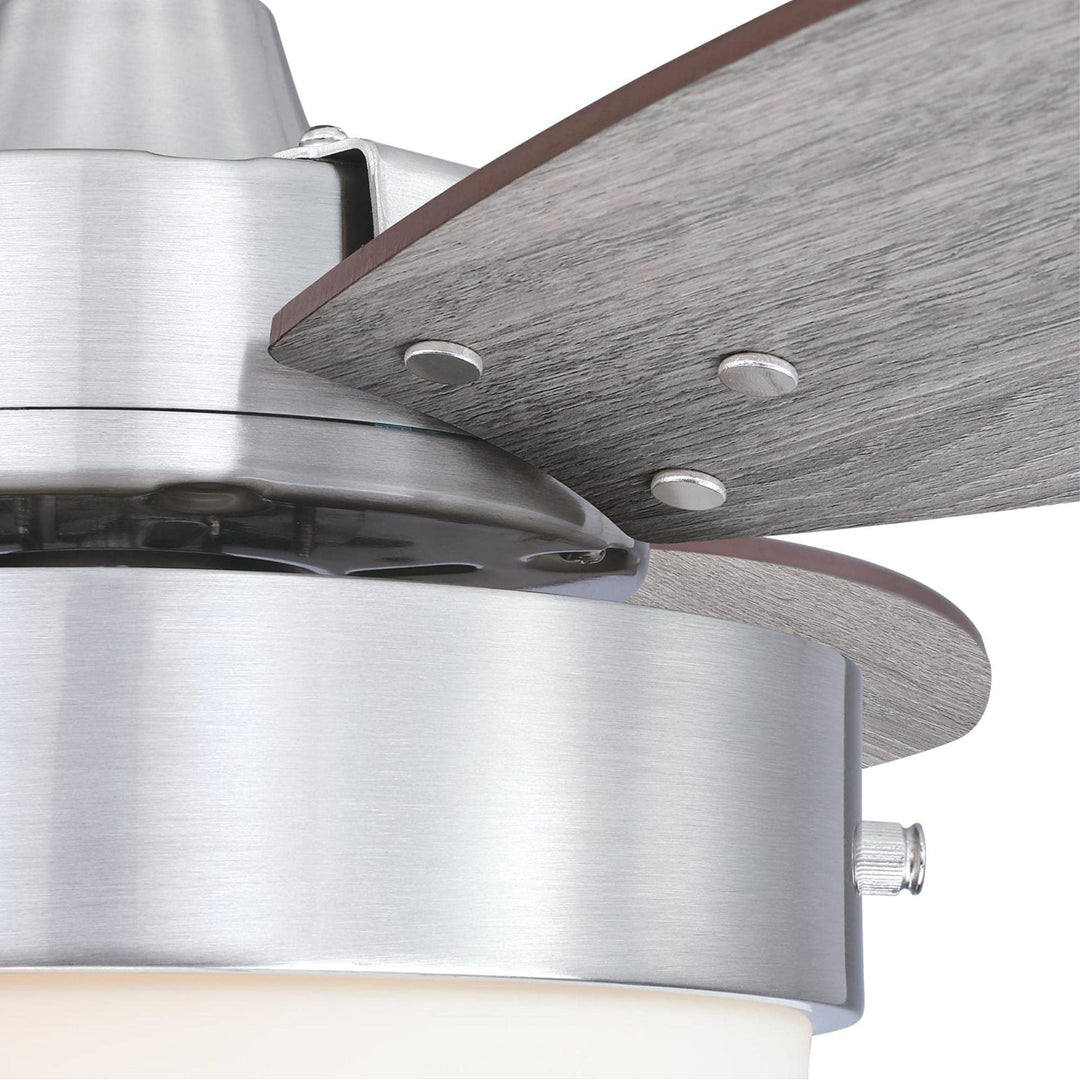 Westinghouse Alloy Ceiling Fan 42-Inch Brushed Nickel w/Weathered Oak Blades - Diamond Home USA
