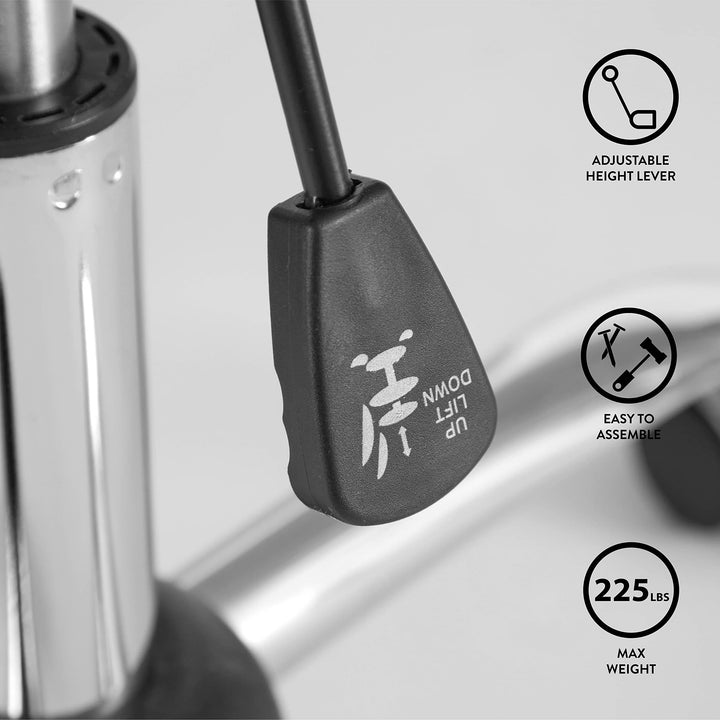 Urban Lifestyle Faux Fur Rolling Chair One Size Black - Diamond Home USA