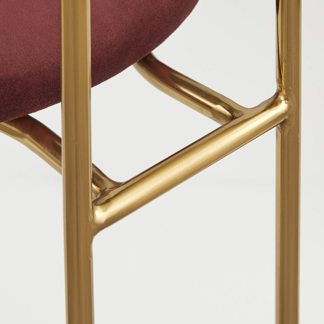 Target Marketing Systems Modern Retro Style Upholstered Dining Armchair with Fig - Diamond Home USA