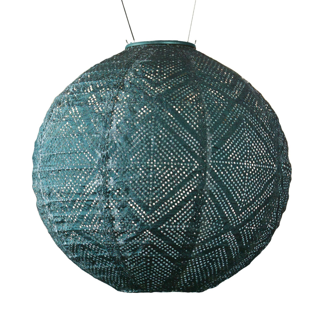 Allsop 31407 Soji Stella Boho Handmade LED Outdoor Solar Lantern 12X12 Ink