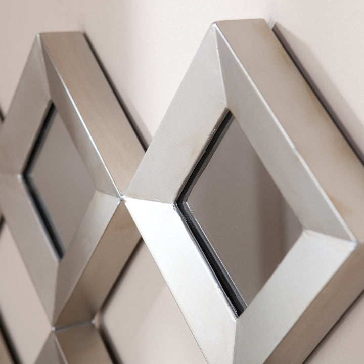 SEI Furniture Masada Mirrored Squares Wall Sculpture - Diamond Home USA