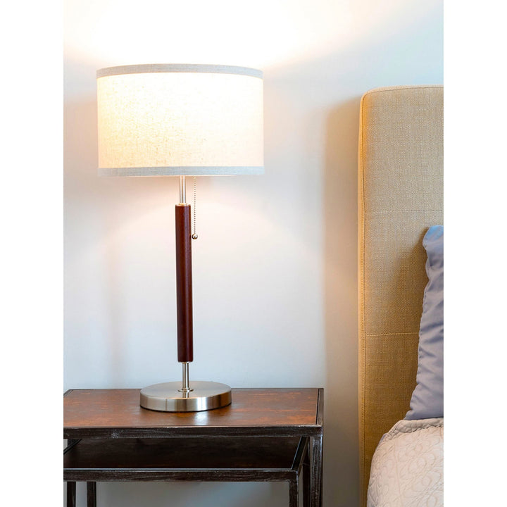 Led Table Lamp Brown. Brown Mid-Century Modern Bulbs Included Dimmable Energy - Diamond Home USA