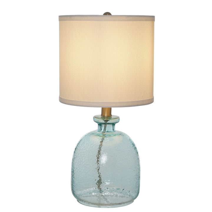 Cedar Ocean Blue Glass Table Lamp - Diamond Home USA
