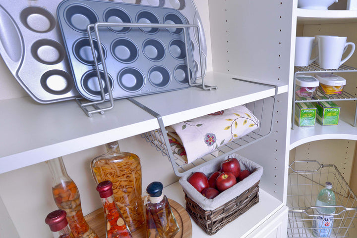 Organized Living Under-Shelf Basket - Nickel - Diamond Home USA
