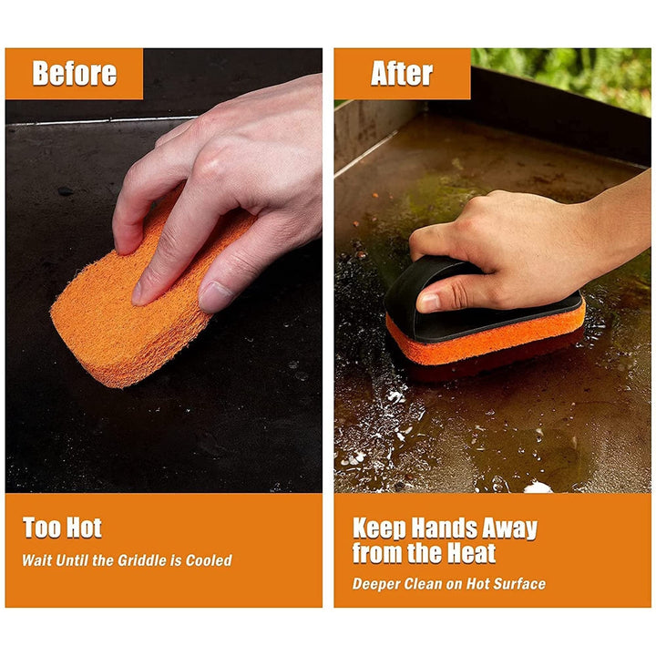 30-Piece Griddle Cleaning and Grilling Accessories Kit Black Metal - Diamond Home USA