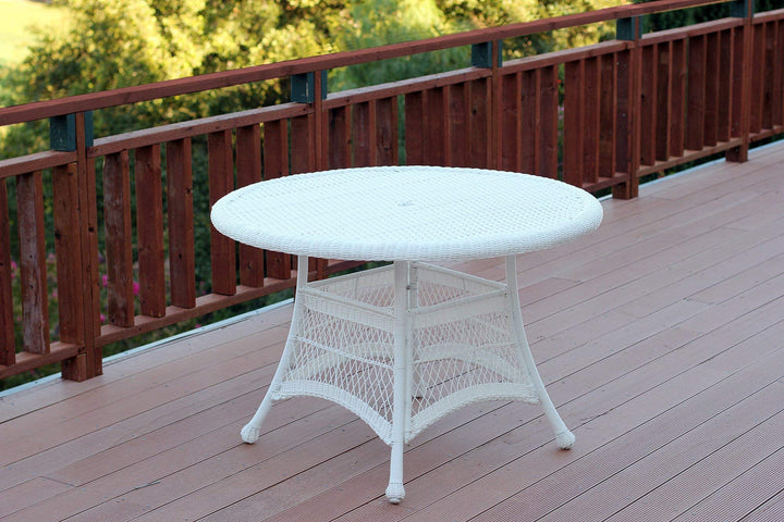 Jeco Wicker Round Dining Table 44"