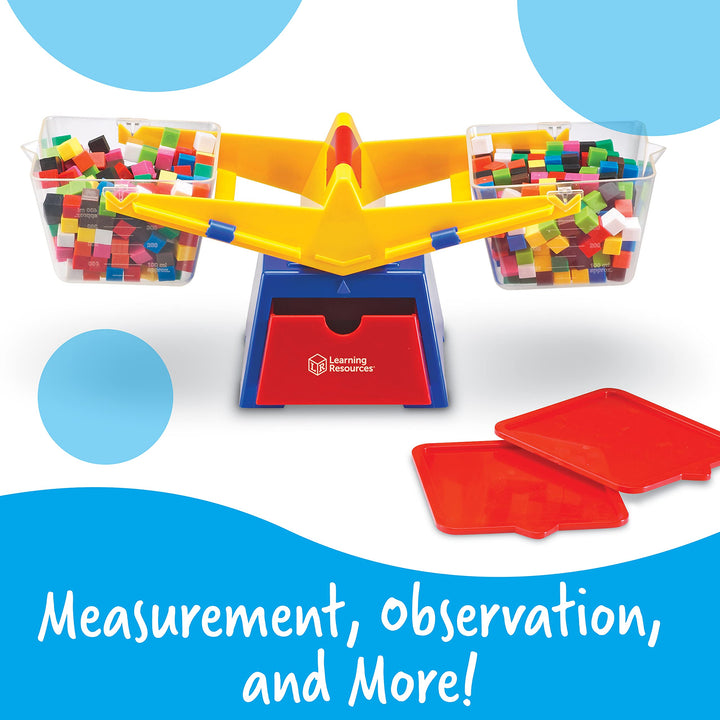 Learning Resources Primary Bucket Balance Teaching Scale - 1 Piece Ages 3+ - Diamond Home USA