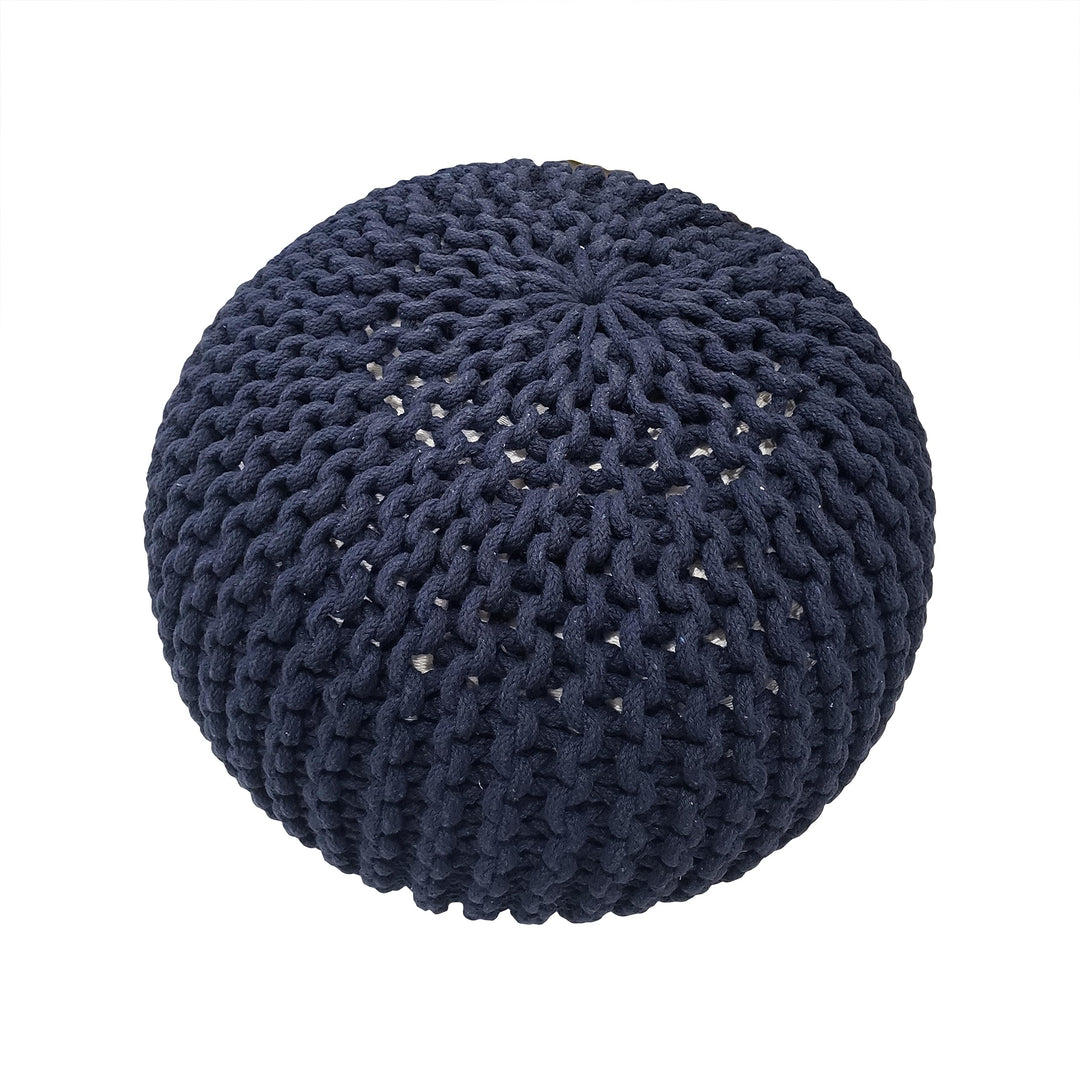 Christopher Knight Home Nahunta Pouf Navy Blue - Diamond Home USA