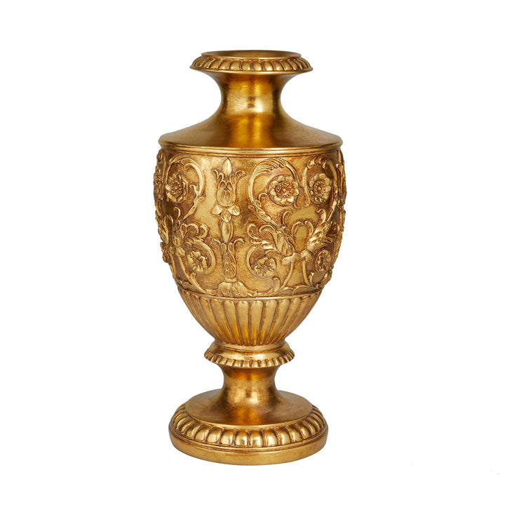 Gold Polystone Traditional Vase Polyresin - Diamond Home USA