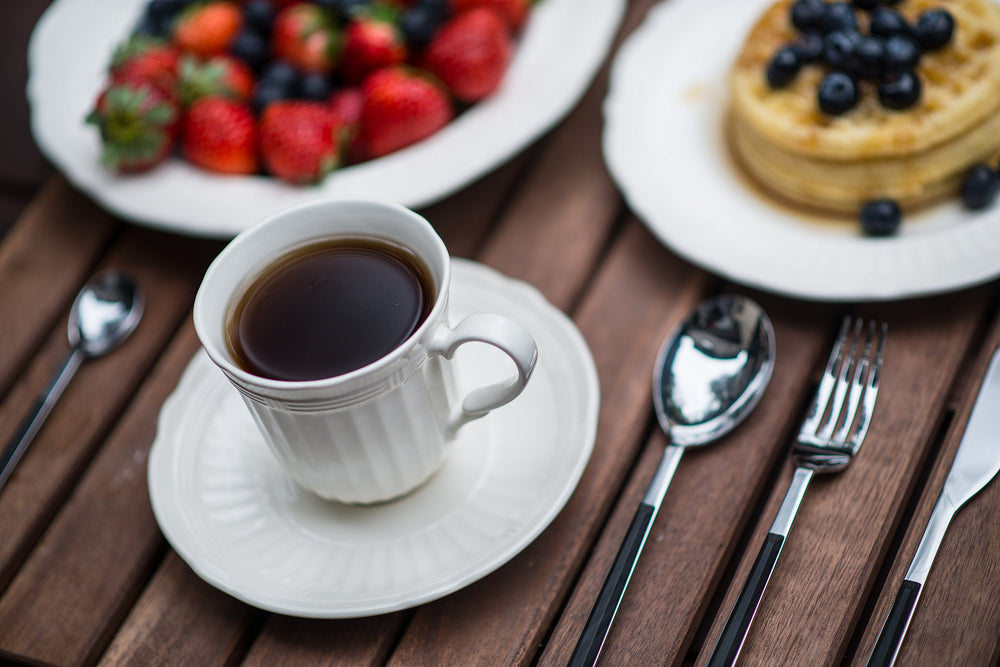 Pinti Sushi Queen for Red Vanilla 24 Piece Flatware Set Ebony - Diamond Home USA