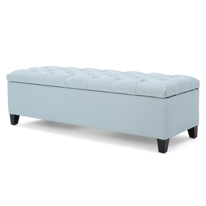 Christopher Knight Home Ottilie Fabric Storage Ottoman Dark