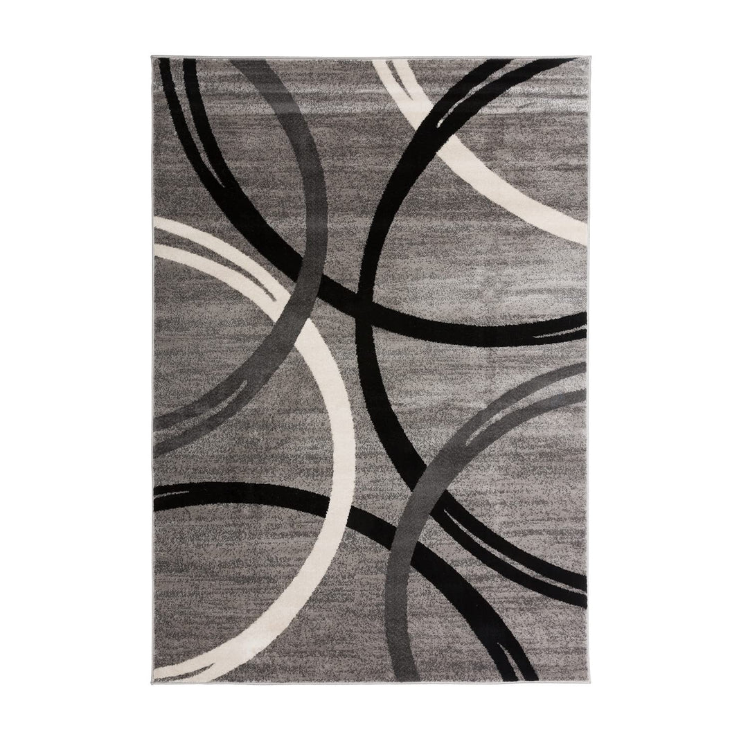 Rugshop Contemporary Abstract Circles Design Area Rug