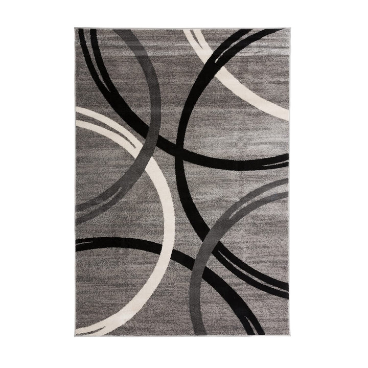 Rugshop Contemporary Abstract Circles Design Area Rug