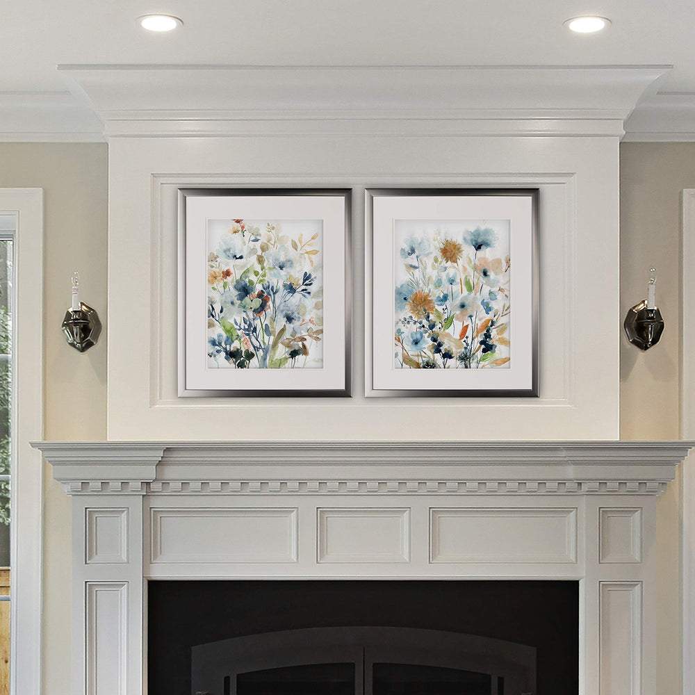 Wexford Home Holland Spring Mix-2 Piece Set-Silver Frame Art Print 16x20 Feather - Diamond Home USA