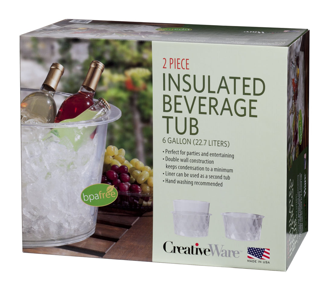 CreativeWare 6-Gallon Insulated Tub - Diamond Home USA