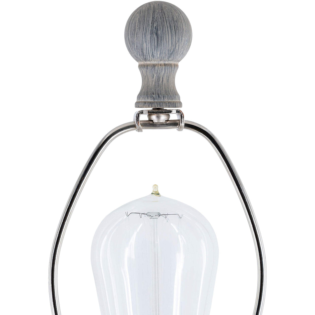 Classic Grey 28-inch Table Lamp - 28" h X 14" w 14" d Nickel Bulbs Included - Diamond Home USA
