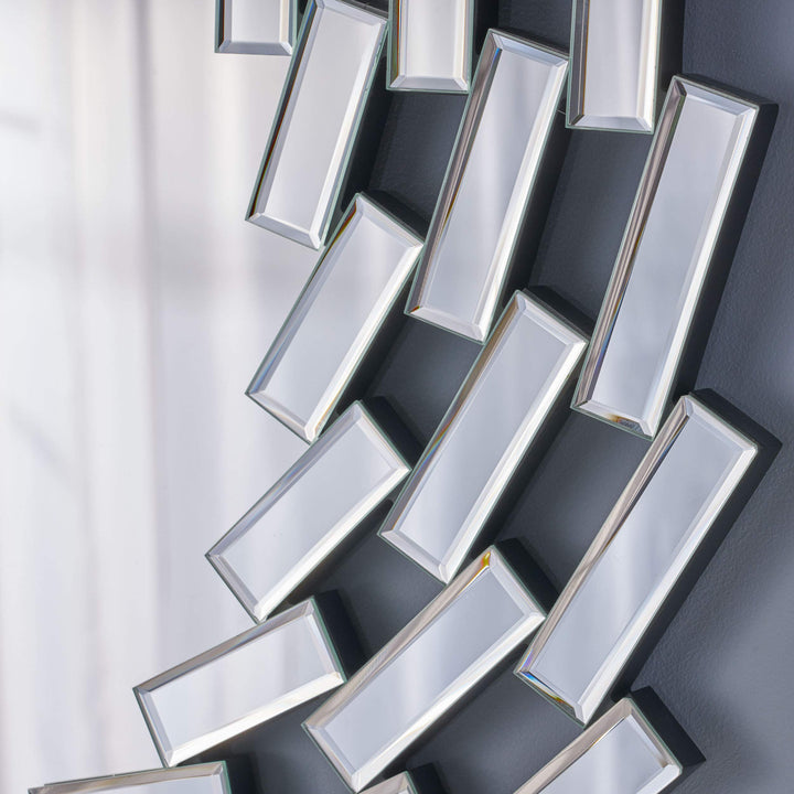 Christopher Knight Home Lileas Glam Wall Mirror Clear - Diamond Home USA