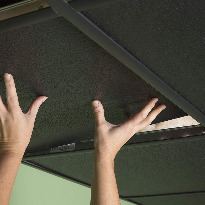 GENESIS 76007 Ceiling Panel 2Ft X 2Ft Stucco Pro PK 12 - Diamond Home USA