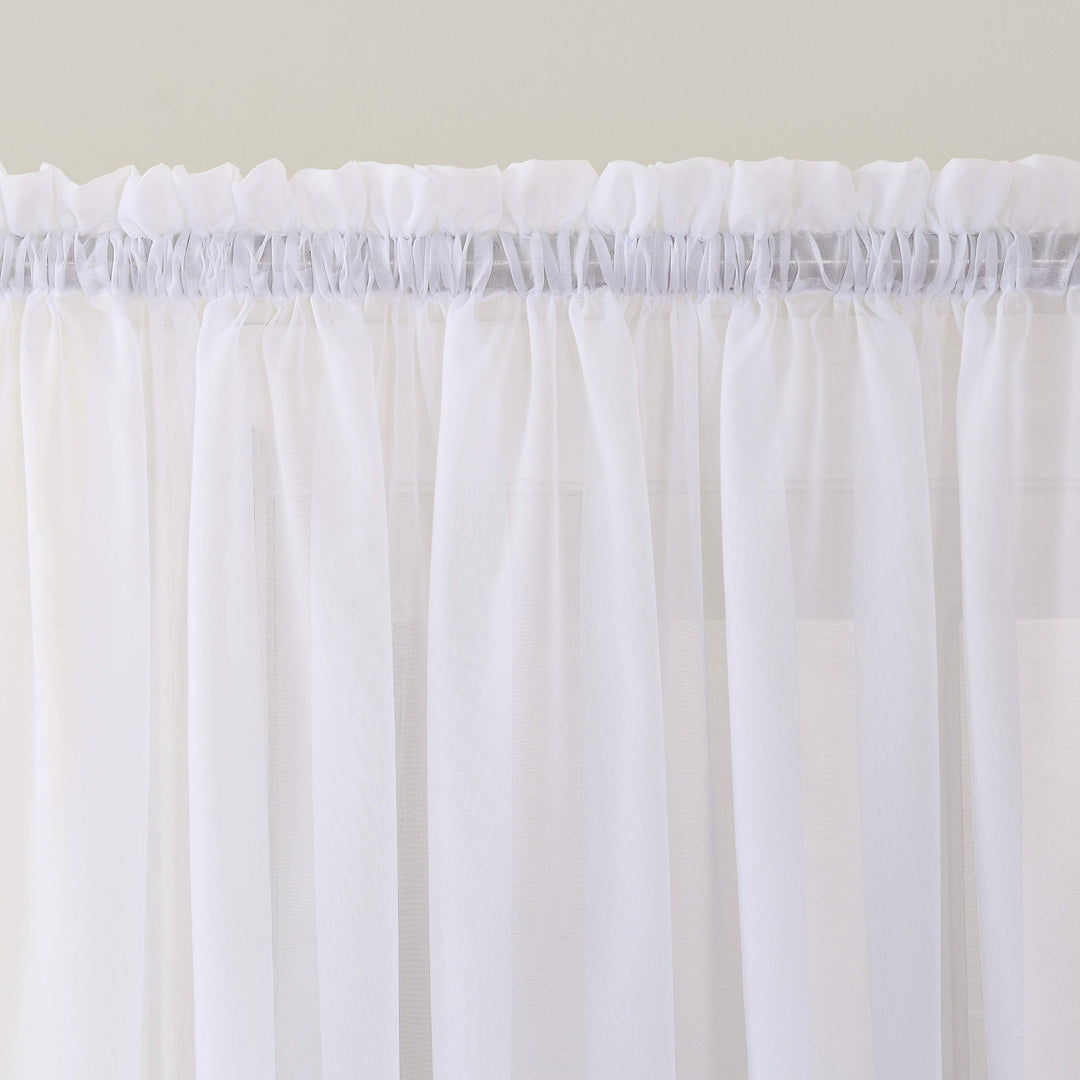 No. 918 Emily Voile Sheer Rod Pocket Door Curtain Panel, Single Panel