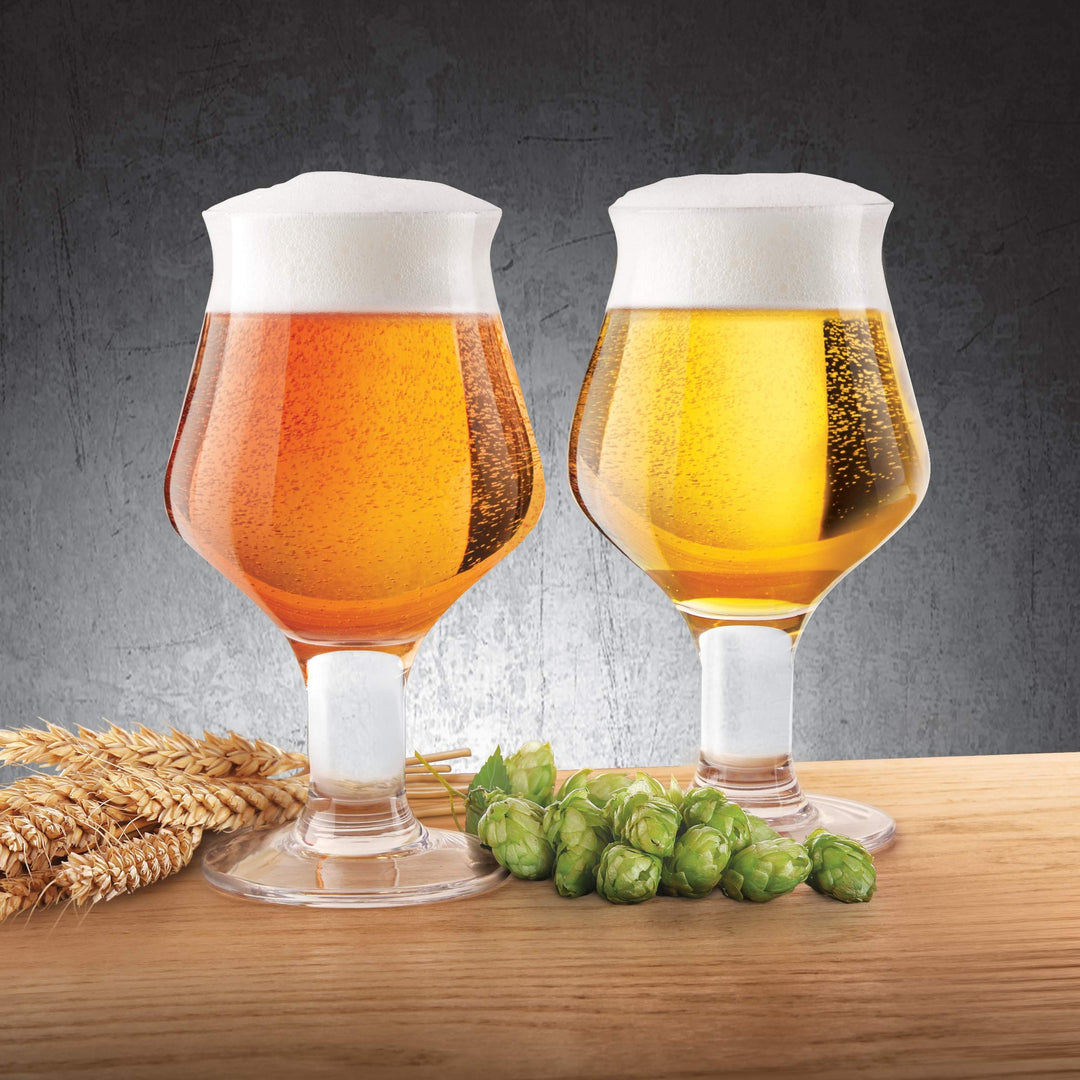 Final Touch Craft Beer Glasses - Set of 2|Enhance Aromas and Flavors|Extra-Large - Diamond Home USA