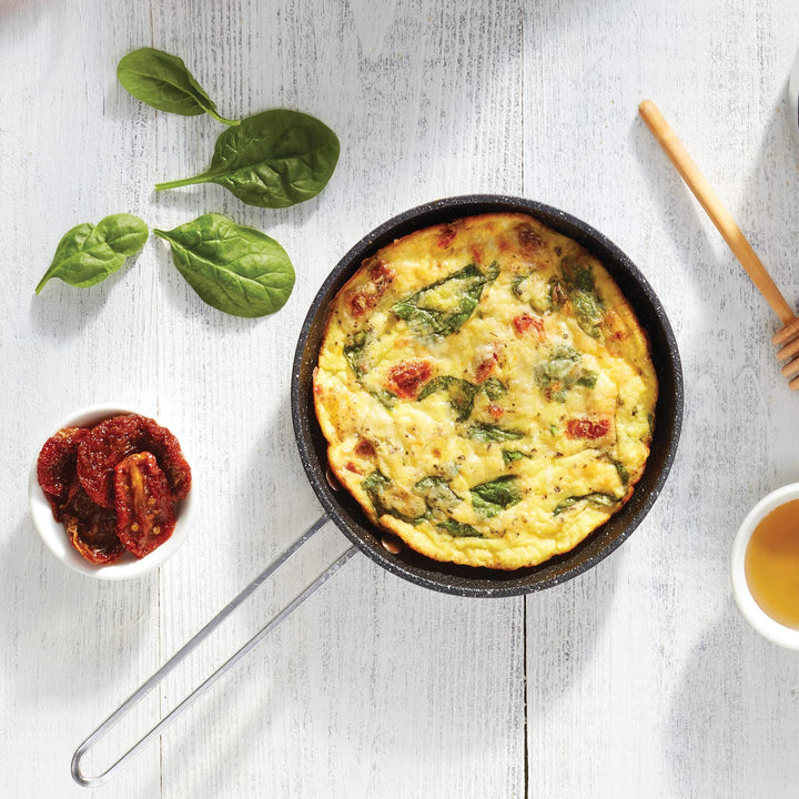 Starfrit The Rock 6.5" Fry Pan w/SS Handle Red 030242-006-0000 - Diamond Home USA