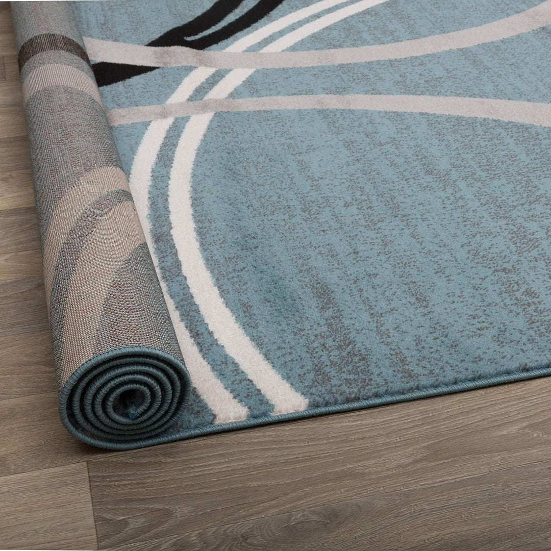 Rugshop Contemporary Abstract Circles Design Area Rug