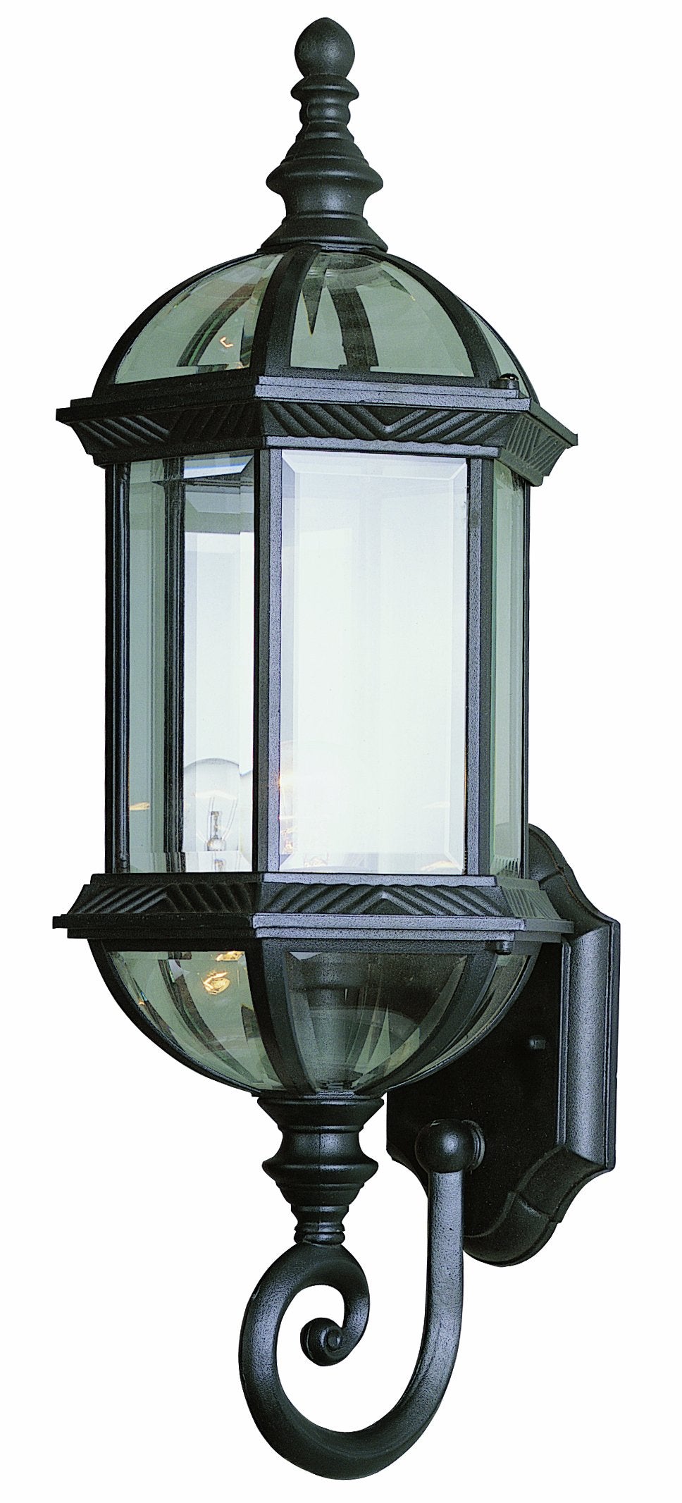 Trans Globe Lighting TG4180 BK Traditional One Wall Lantern Exact Size