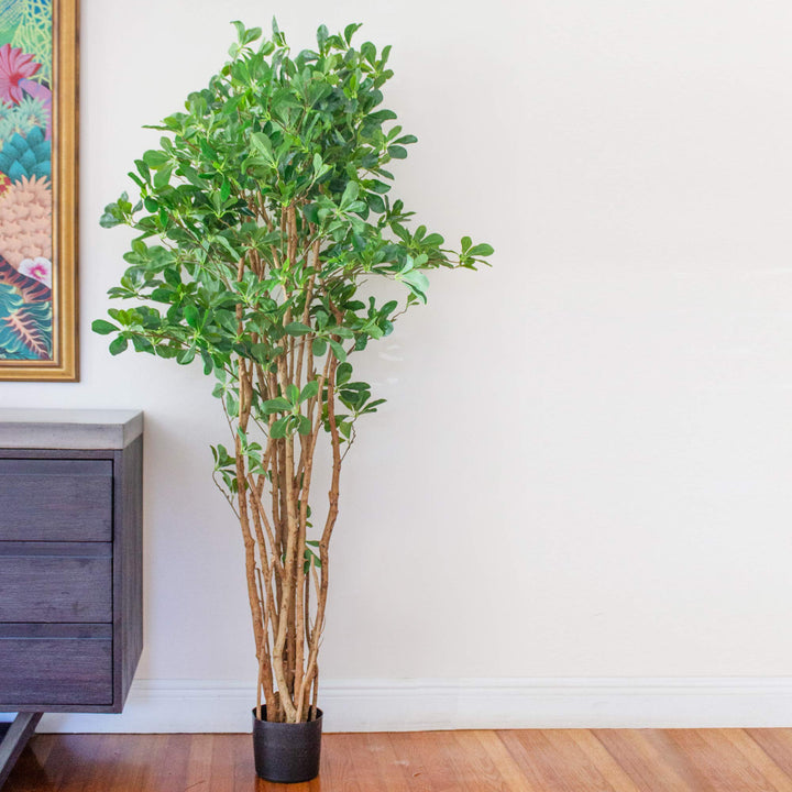 Nearly Natural 6ft. Black Olive Silk Tree - Diamond Home USA